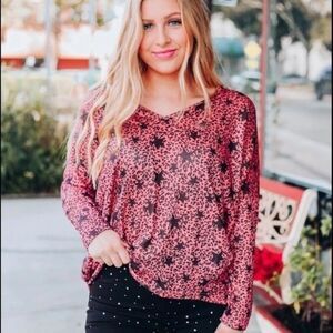ASOS Leopard&Star Long Sleeve Tunic NEW NWT Large RM-A